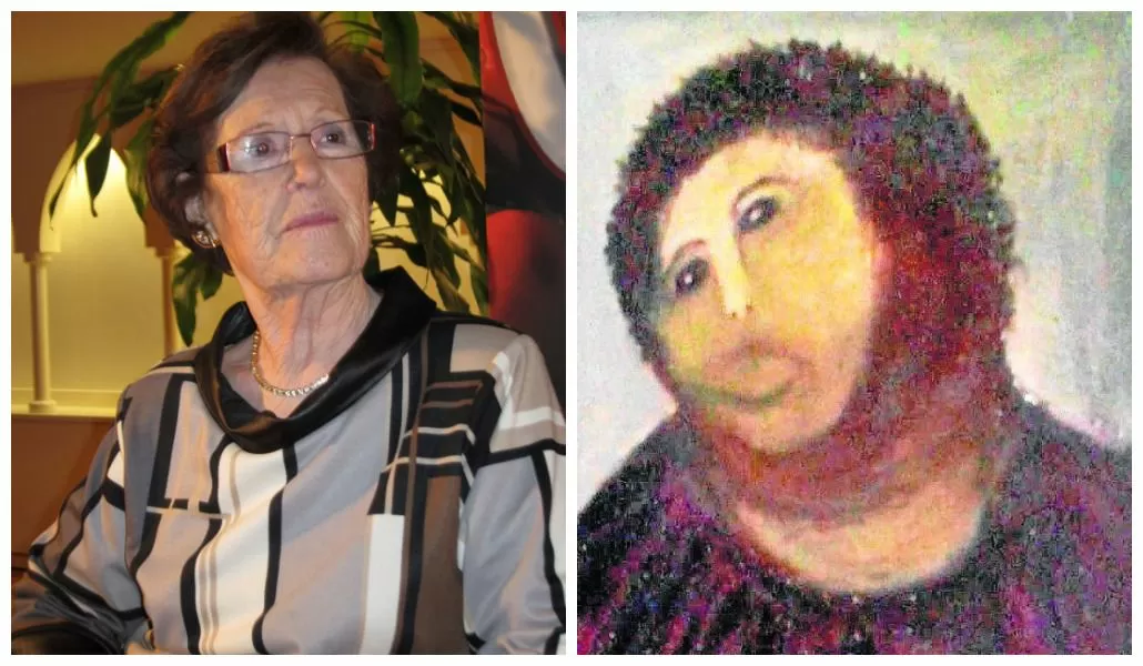 Muere la autora de la polémica restauración del Ecce Homo de Borja