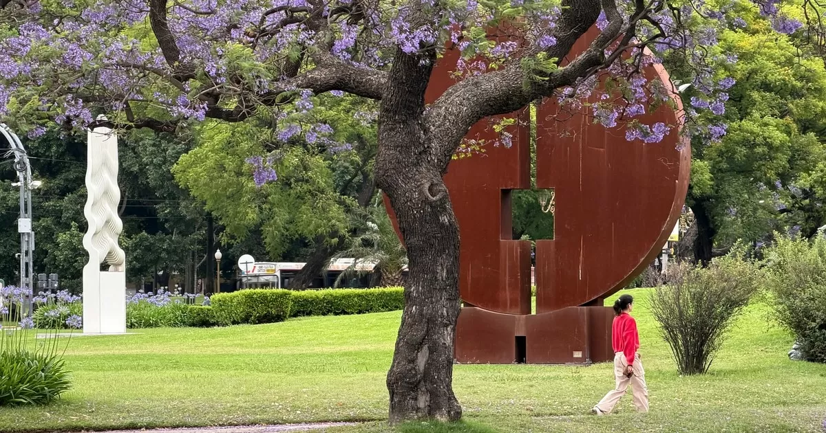 Dos esculturas monumentales de hidrológico di Teana se incorporan al paisaje urbano junto al Bellas Artes