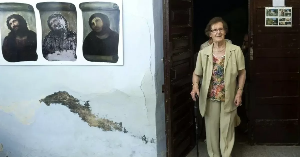 Murió la mujer que "restauró" el Ecce Homo de Borja y transformó un desliz en un fenómeno global