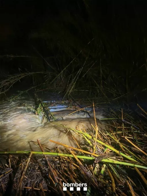 Hallado un cadáver en Palau-sator dentro del coche achuchado por el temporal en Girona