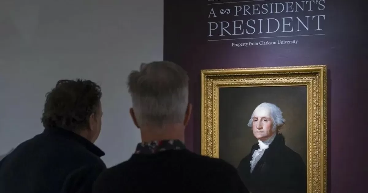 El retrato de George Washington que dio casta al billete de un dólar fue subastado por 3 millones