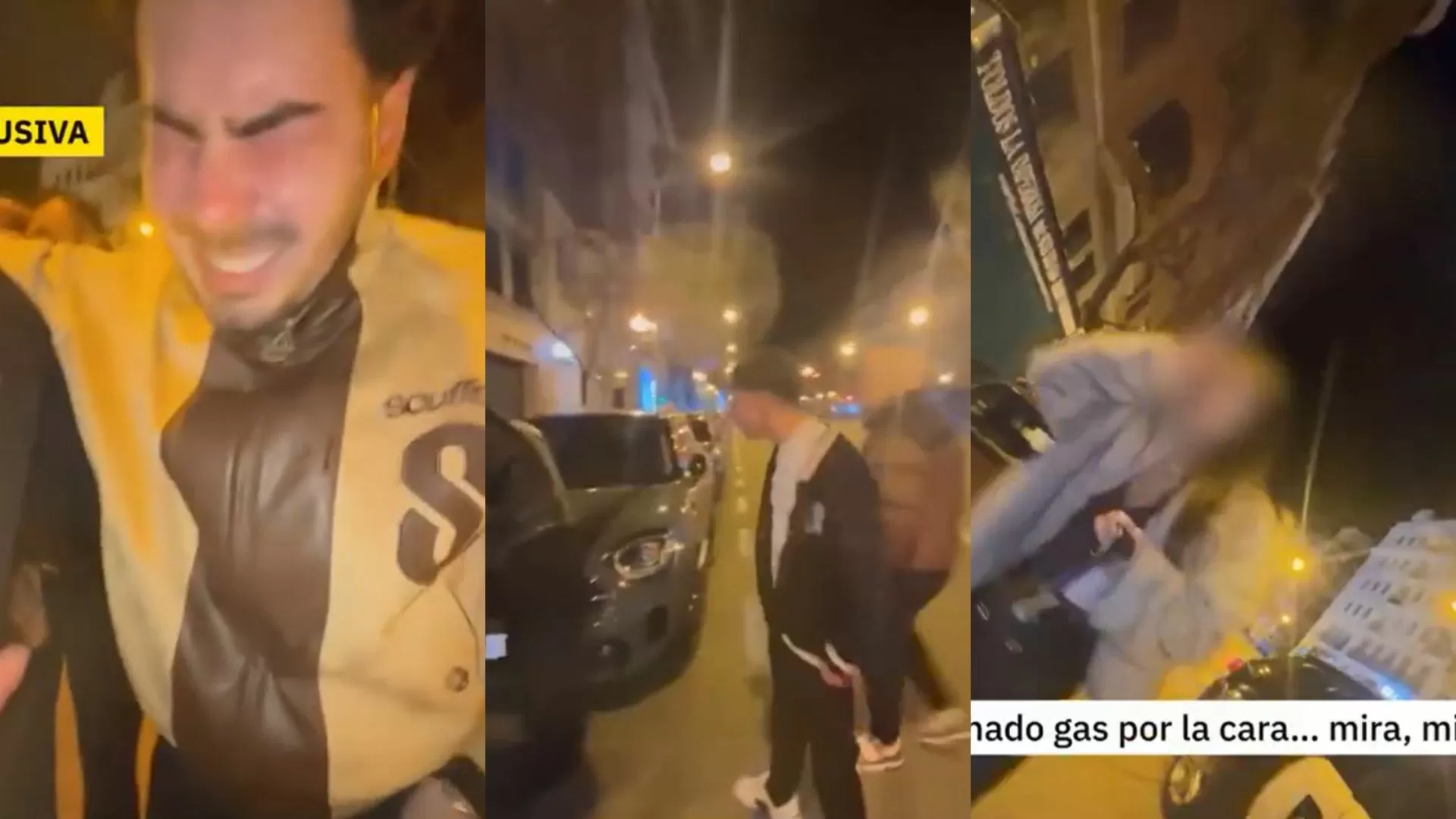 Sale a la guía el vídeo de la agresión a los Gemeliers: insultos, golpes, amenazas y gas pimienta