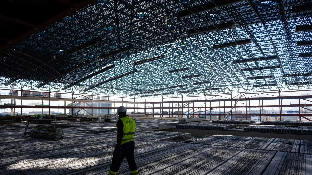 Las obras del neófito pabellón de Fira de Barcelona alcanzan su ecuador