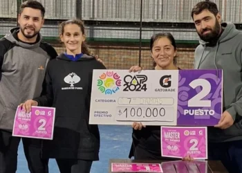 Orellana y Taboada subcampeonas del master de 7ma damas del pádel territorial