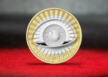 Una nueva moneda de 2 libras conmemora la vida y acto de George Orwell