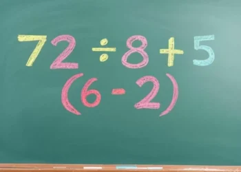 ¿Cómo resolver 72 ÷ 8 + 5 × (6 – 2)? Descubre la culminante de la jerarquía de operaciones