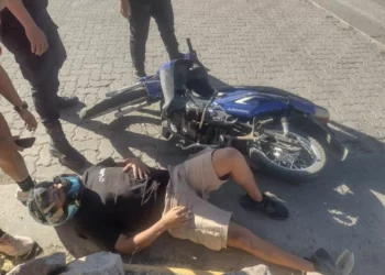 Motociclista y operario herisegunda vez en segunda vez accidentes que hubo en distintos lugares de Trelew