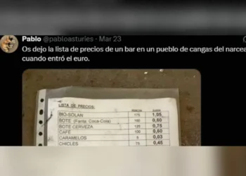 Cuando el café costaba 60 céntimos y un cubata valía 1,50 euros: así periodo la lista de precios de un bar en 2002
