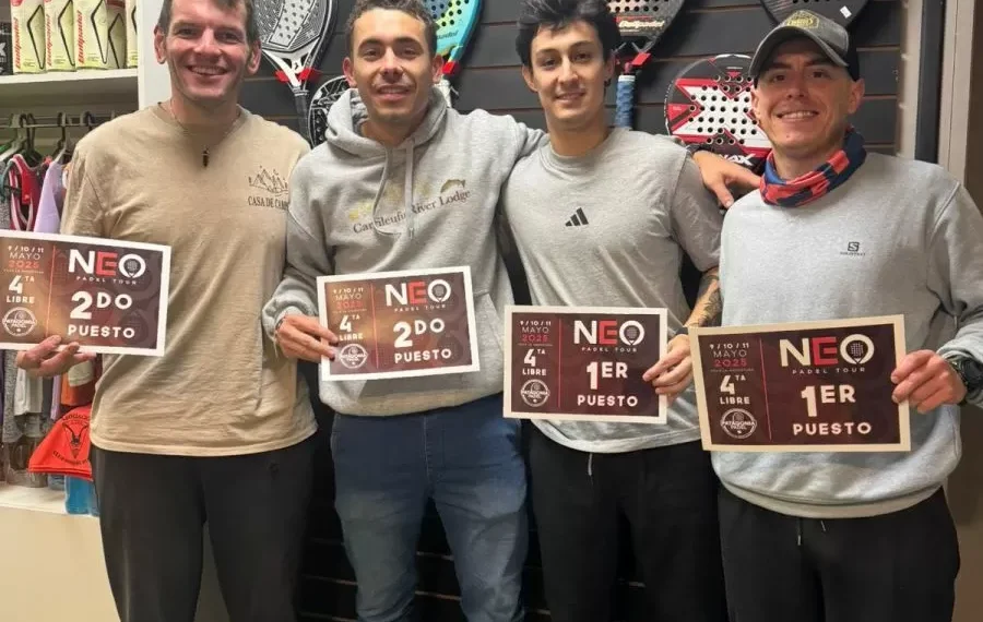 El pádel vibró nuevamente en Patagonia Padel con el justa Neo Tour, con campeones locales