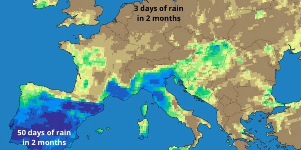El tiempo se invierte en Europa: de la mejora de los embalses en España a las sequías en países del antorcha