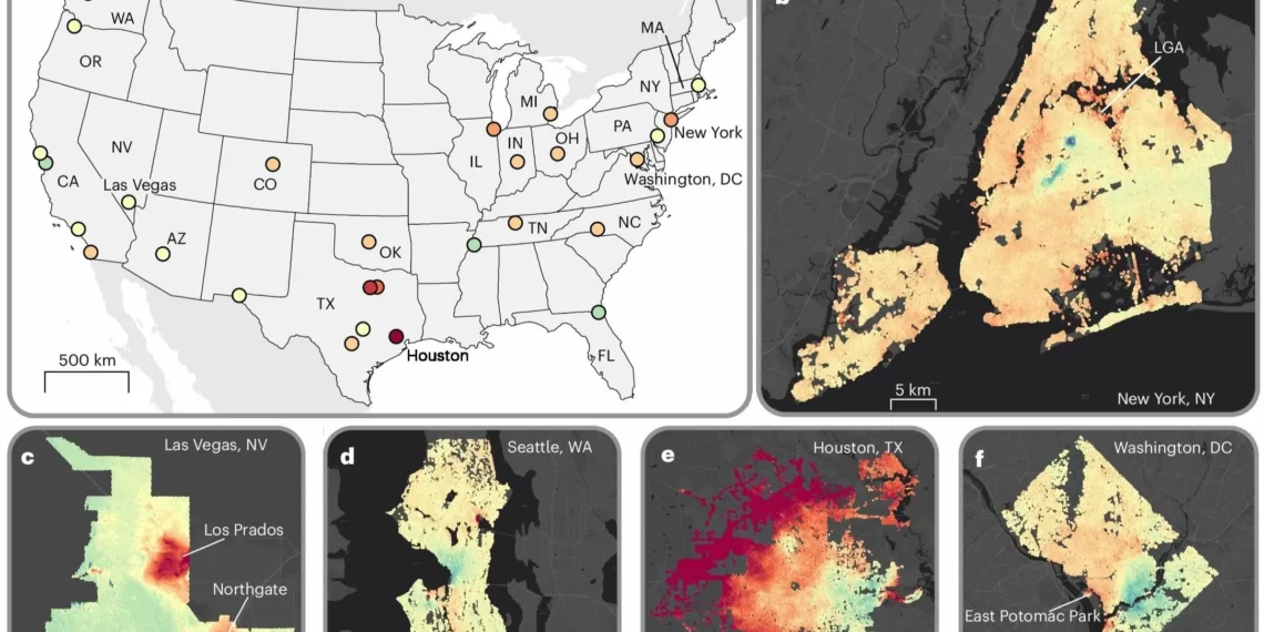 Las principales ciudades de EEUU se hunden, y a un ritmo preocupante