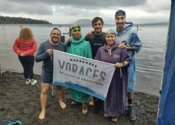 Gran presentación de Voraces en la fecha de flotación en aguas frías del Lago Rupanco Chile