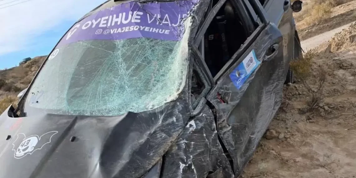 Tras vigoroso accidente de Leandro Martínez en Rincón de los Sauces, confirmó que está en buen estado