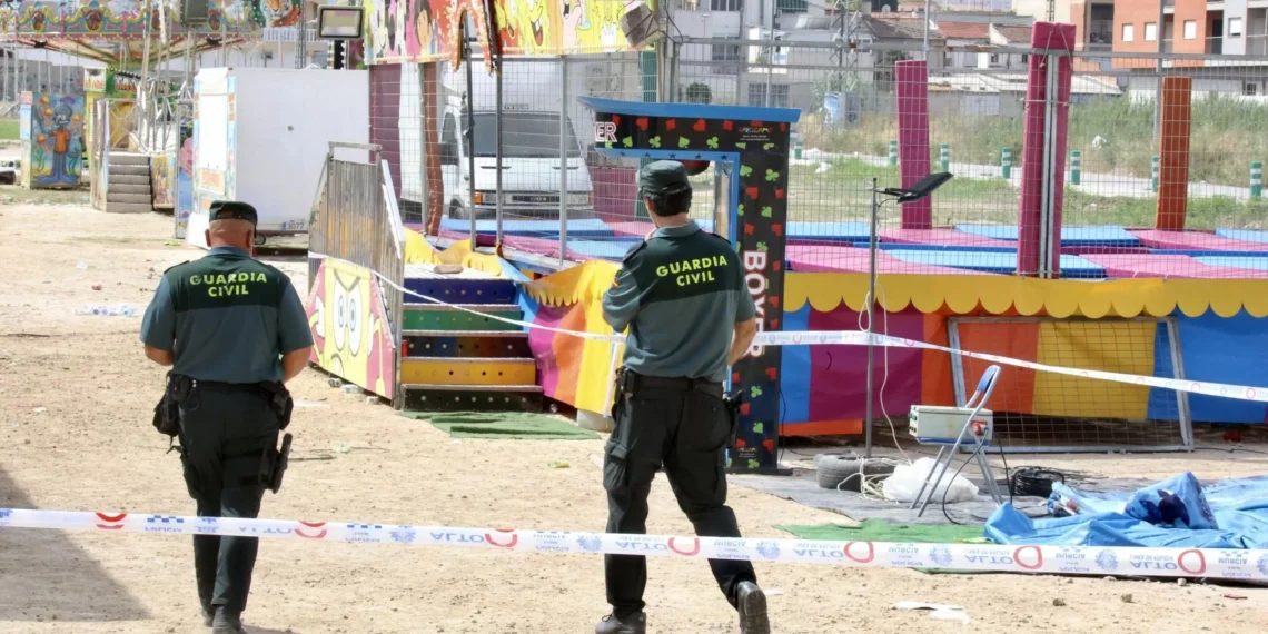 Dos detenidos por la muerte de la niña en una atracción de feria en Murcia el alterado fin de semana