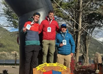 Tres locales en el podio del triatlón aniversario de Prefectura de santo Martín de los Andes