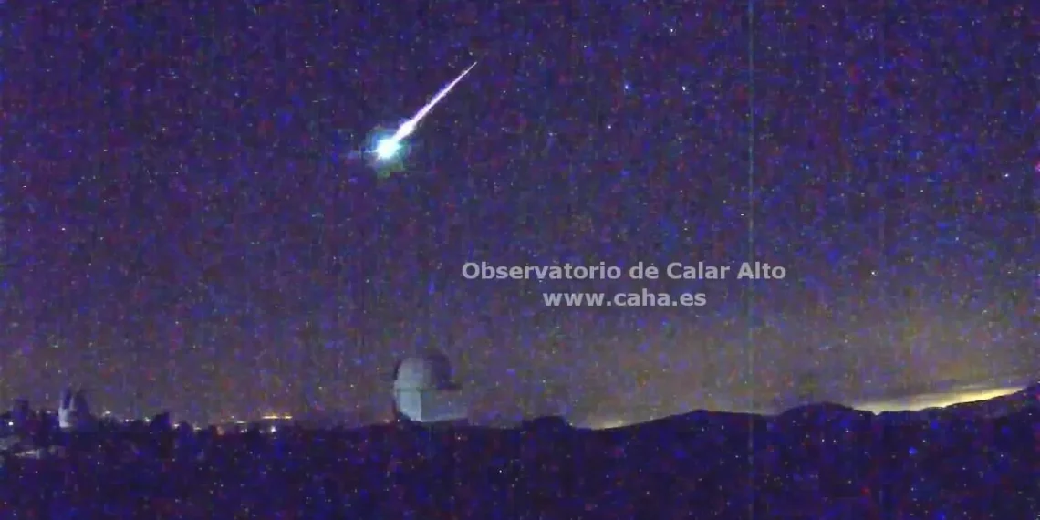 Detectada una brillante Alfa Capricórnida sobre Albacete rumbo a Madrid