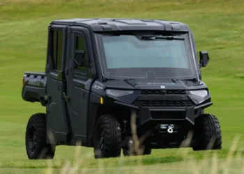 El ‘Golf Force One’: así es el buggy protegido con el que ha sorprendido Donald Trump en Escocia