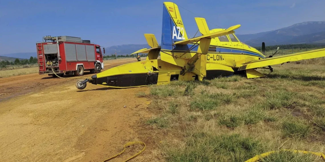 Un hidroavión aterriza de emergencia en Zamora: el piloto ha salido salvo