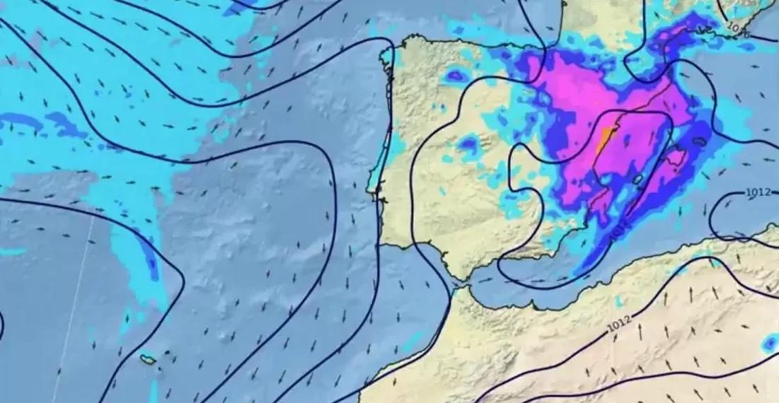 Incertidumbre sobre la formación de una dana en el suroeste de la Península: traerá lluvia ñeque al noreste y un portada poco activo en el noroeste desde este domingo