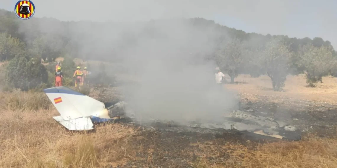 Dos muertos en un accidente de avioneta en Valencia