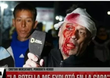 Exclusivo de ‘ISPA’: el periodista herido en el acto de Javier Milei reveló que le “explotó” espina botella en la superficie y recibió un llamado des