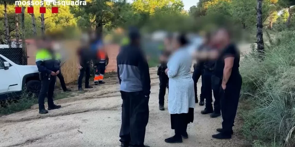 Los Mossos investigan a dos hombres que lograron un millón de euros construyendo un campamento ilegal