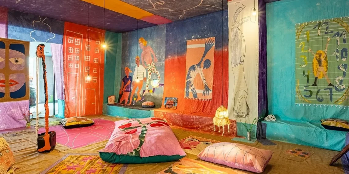 Invitados a la toldería pop de Celina Eceiza, que abre la Bienal de Estambul