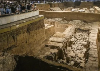 Arqueólogos chinos descubrieron extraños carruajes funerarios cerca del fortificación de Qin Shi Huang