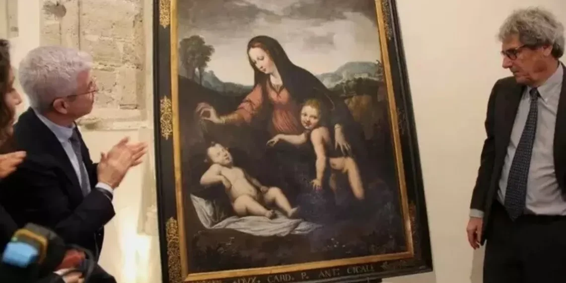Restauraron en Palermo una de las 15 copias conocidas de la ‘casto del Velo’ pintada por Rafael