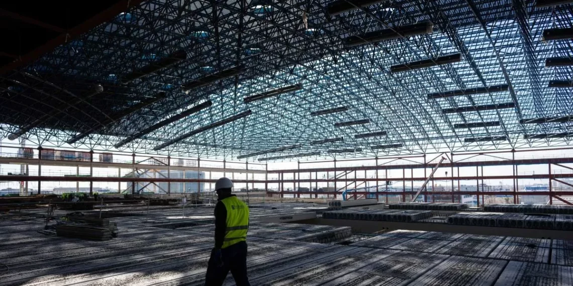 Las obras del neófito pabellón de Fira de Barcelona alcanzan su ecuador